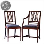 Stel van 8 antieke stoelen ca 1890 2 met armleuningen incl h, Antiek en Kunst, Antiek | Meubels | Stoelen en Banken, Ophalen of Verzenden