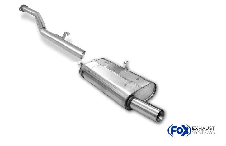 FOX BMW E30 318is einddemper en voordemper vervangingspijp -, Auto-onderdelen, Uitlaatsystemen, Nieuw, Verzenden