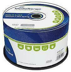 MediaRange | DVD-R | 4.7 GB | 50 Stuks, Computers en Software, Beschrijfbare discs, Nieuw, Verzenden