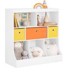 Kinderboekenkast met 5 vakken en 3 boxen boekenrek compact!, Huis en Inrichting, Kasten | Overige, Verzenden, Nieuw