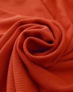 Viscose/Polyester Jersey Oranje, Hobby en Vrije tijd, Stoffen en Lappen, Nieuw, Oranje