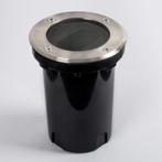 Richtbare Grondspot Ø12 Rond RVS met Lichtsensor LED, Tuin en Terras, Buitenverlichting, Verzenden, Spots, 50 tot 250 watt, Led