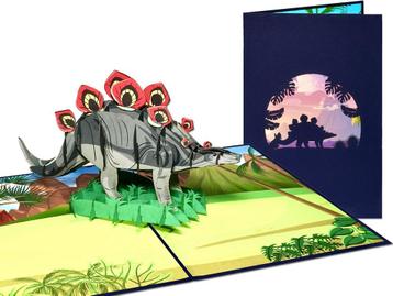Stegosaurus Dinosaurus Pop-up Kaart