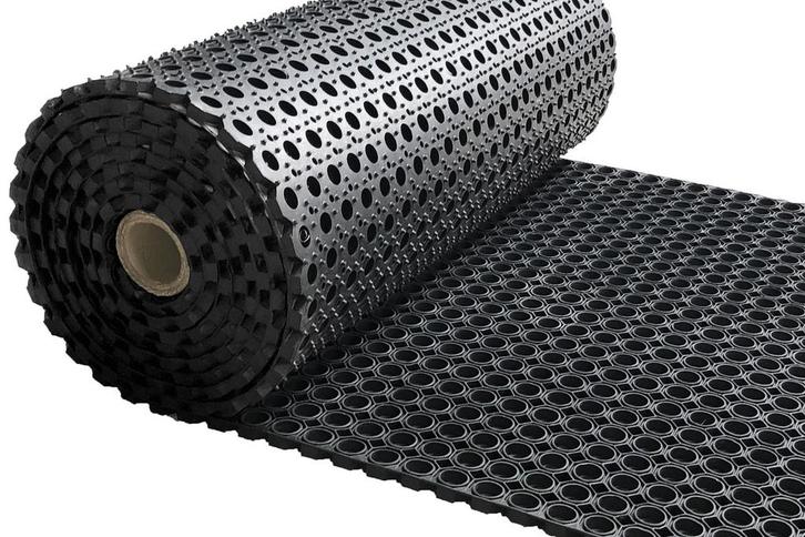 Rubber ringmat op rol - Heavy Duty - Dikte 23 mm - Breedte, Tuin en Terras, Deurmatten, Verzenden