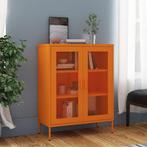 vidaXL Opbergkast 80x35x101,5 cm staal oranje, Verzenden, Nieuw