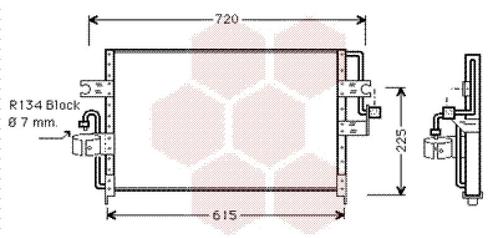 LUCHTCONDENSATOR VOOR NISSAN PRIMERA P10 1990-1996, Auto-onderdelen, Airco en Verwarming, Nieuw, Ophalen of Verzenden