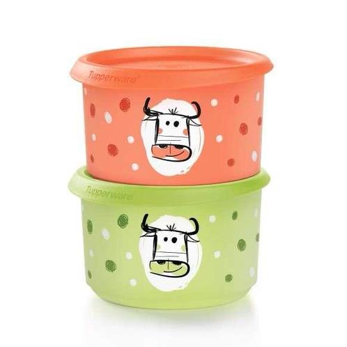 Tupperware Koektrommels Koeien, Huis en Inrichting, Keuken | Tupperware, Groen, Oranje, Nieuw, Ophalen of Verzenden