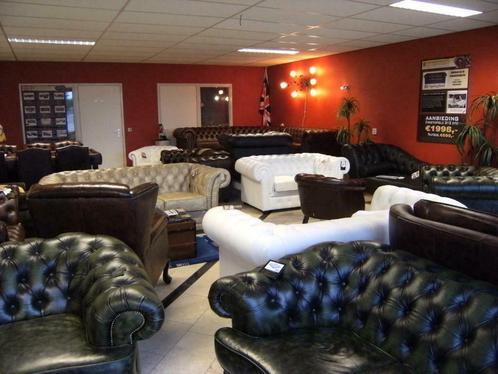 CHESTERFIELDSITE showroom Groningen, Huis en Inrichting, Banken | Bankstellen, Nieuw, Hout, Leer, Verzenden