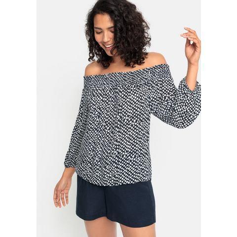 Lascana Blouse met carmenhals in een lichte gekreukte, Kleding | Dames, Blouses en Tunieken, Nieuw, Verzenden