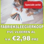 FABRIEKSLEEGVERKOOP! PVC vloeren v.a. 2,98 pm2 ACTIE!, Huis en Inrichting, Stoffering | Vloerbedekking, Nieuw, Overige typen, 75 m² of meer
