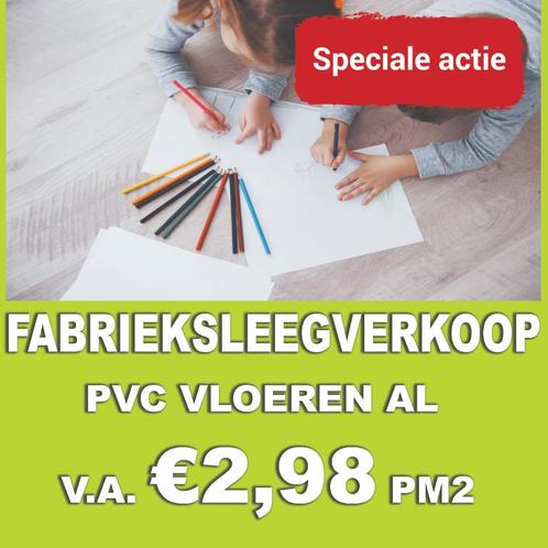 FABRIEKSLEEGVERKOOP! PVC vloeren v.a. 2,98 pm2 ACTIE!, Huis en Inrichting, Stoffering | Vloerbedekking, 75 m² of meer, Overige typen