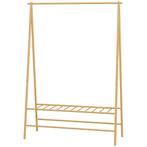 TRUUSK Garderoberek Bamboe - Kledingrek met Planken en Haken, Verzenden, Nieuw