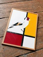 Jos Verheugen - Free after Mondrian, with Goldfinch (A141,