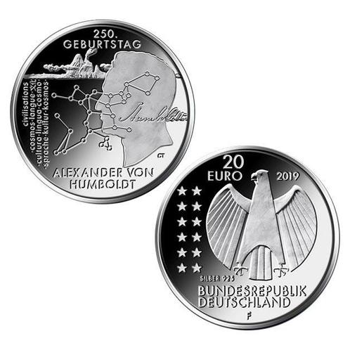 Duitsland 20 Euro Von Humboldt 2019, Postzegels en Munten, Munten | Europa | Euromunten, Verzenden