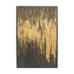 *WOONWINKEL* Kare Design Abstract Black Schilderij Goud Zwar, Verzenden, Nieuw