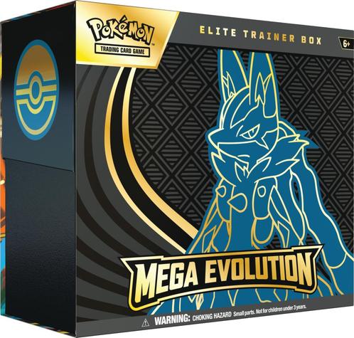 (Pre-order) Pokemon Mega Evolution Elite Trainer Box - Lu..., Hobby en Vrije tijd, Verzamelkaartspellen | Pokémon, Zo goed als nieuw