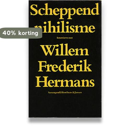 Scheppend nihilisme 9789023408482 Willem Frederik Hermans, Boeken, Hobby en Vrije tijd, Gelezen, Verzenden