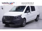 MB Vito 116 CDI 163 pk L3 Dubbel cabine Navi va € 378/mnd, Auto's, Bestelauto's, Start-stop-systeem, Gebruikt, Wit, Mercedes-Benz