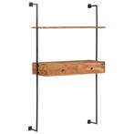 vidaXL Wandbureau 90x40x170 cm massief acaciahout, Huis en Inrichting, Woonaccessoires | Wandplanken en Boekenplanken, Verzenden