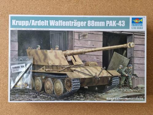 Trumpeter 01587 Waffentraeger PaK 43 8,8cm Steyr/Krupp 1:35, Hobby en Vrije tijd, Modelbouw | Auto's en Voertuigen, Verzenden