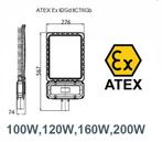ATEX lantaarnpaal / lichtmast armatuur 150W 18000 Lumen Ex R, Verzenden