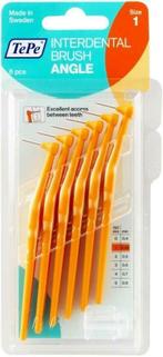 TEPE INTERDENTAL BRUSH ANGLE 0,45 MM TANDENRAGERS (ORANJE).., Verzenden, Nieuw