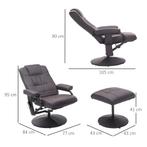 TRUUSK Massagestoel Met Kruk, Draaibare Relaxstoel Met Massa, Huis en Inrichting, Fauteuils, Verzenden, Nieuw
