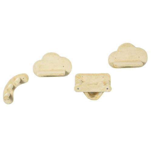 TRUUSK Katten Klimmuur Set - 4-delig - 3-traps Ladder - 2 Sp, Dieren en Toebehoren, Katten-accessoires, Nieuw, Verzenden