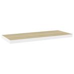 Zwevend Wandschap Eiken/Wit 80cm - Tweedekansje - Ruimteb..., Ophalen of Verzenden, Nieuw