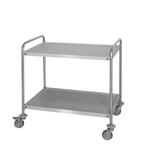 GGM Gastro | Serveerwagen - 800x500mm - met 2 opslagruimtes, Verzenden