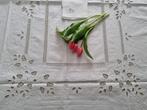 Tovaglia cotone 6 posti white color - Tafelkleed - 175 cm -, Antiek en Kunst, Antiek | Kleden en Textiel