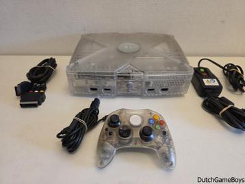 Xbox Classic - Console - Crystal + Controller - Mod beschikbaar voor biedingen