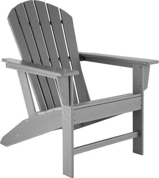 2dekans | tectake - Tuinstoel Joan grijs - tuinstoel in, Tuin en Terras, Tuinsets en Loungesets, Zo goed als nieuw, Ophalen of Verzenden