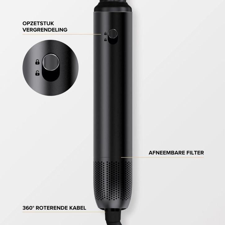 MAE Airstyler II - Zwart, Sieraden, Tassen en Uiterlijk, Uiterlijk | Haarverzorging, Föhn of Haardroger, Nieuw, Ophalen of Verzenden