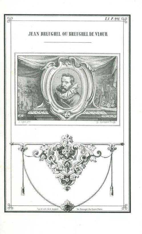 Portrait of Jan Brueghel the Elder, Antiek en Kunst, Kunst | Etsen en Gravures