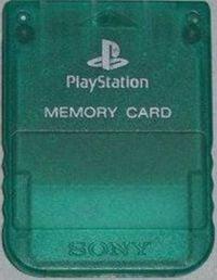 Sony PS1 1MB Memory Card Transparant Groen (PS1 Accessoires), Spelcomputers en Games, Spelcomputers | Sony PlayStation 1, Zo goed als nieuw