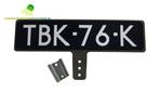 RVS Oldtimer langwerpige kentekenplaathouder voor LV steun, Auto diversen, Kentekenplaathouders, Verzenden, Nieuw
