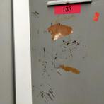 2-deurs retro industriële metalen lockerkast - met schade, Ophalen of Verzenden