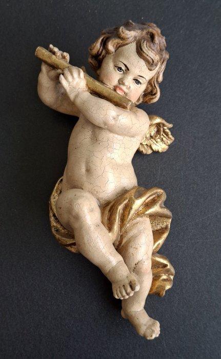 Beeldje - Südtirol Engel Putte ca. 19 cm - Hout, Antiek en Kunst, Antiek | Boeken en Bijbels