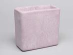 Cement bloempot hoog Roze cement medium 19x9,5x18 cm, Ophalen of Verzenden, Nieuw