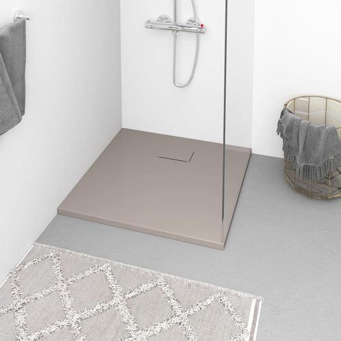 vidaXL Douchebak 90x90 cm SMC bruin, Doe-het-zelf en Verbouw, Sanitair, Nieuw, Verzenden