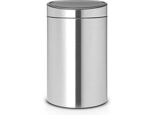 Brabantia Touch Bin Prullenbak - 40 liter - Matt Steel, Huis en Inrichting, Woonaccessoires | Overige, Zo goed als nieuw, Verzenden