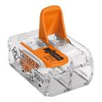 Wago Lasklem 221-412 hevelklem voor 2 draden 10 stuks, Nieuw