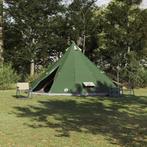vidaXL Familie Tipi Tent met dak Groen 560 x 560 x 300 cm, Caravans en Kamperen, Tenten, Verzenden, Nieuw