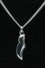 Zilveren Klomp ketting hanger - middel, Verzenden, Nieuw