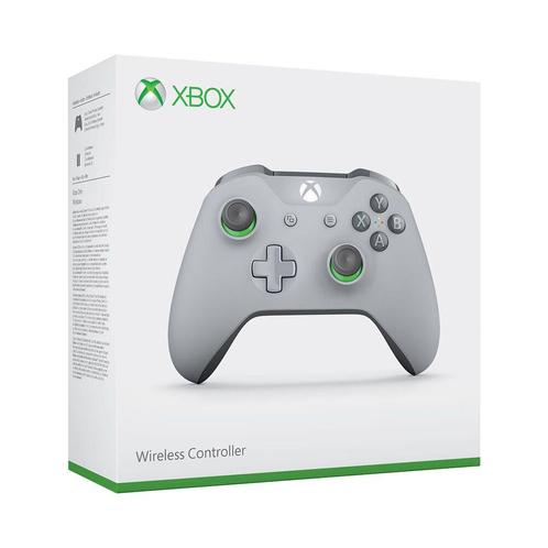 Microsoft Xbox One S Draadloze Controller - Grijs & Groen (N, Spelcomputers en Games, Spelcomputers | Xbox | Accessoires, Nieuw