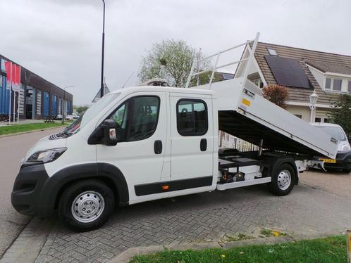 Peugeot Boxer 2.0 164pk EUR6 3000kg trekken BlueHDI L3 DC Ki, Auto's, Peugeot, Lease, Grijs, Handgeschakeld, Overige carrosserieën