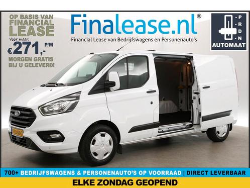 Ford Transit Custom 2.0 TDCI L2H1 Automaat Airco LED €271pm, Auto's, Bestelauto's, Lease, Automaat, Diesel, Ford, Wit, Verzenden
