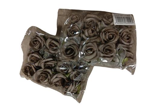 Mini foam roos 2 cm. Taupe zelfklevend / pak Mini foam roos, Huis en Inrichting, Woonaccessoires | Kunstplanten en Kunstbloemen