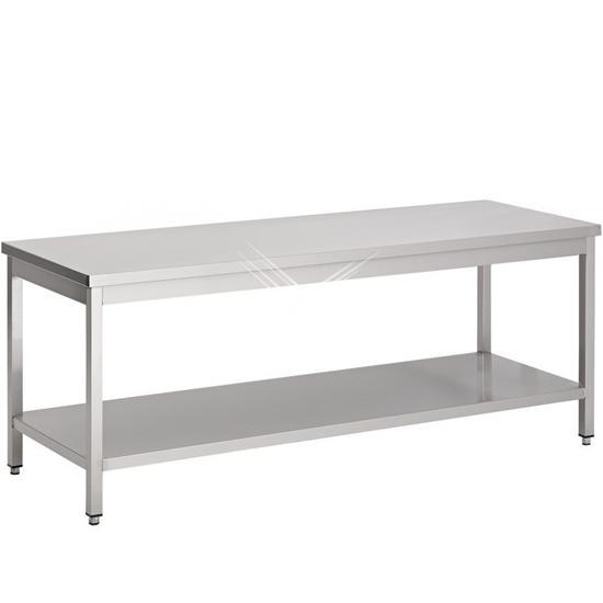 Rvs woktafel met bodemschap 2700x600x600 mm, Zakelijke goederen, Horeca | Meubilair en Inrichting, Nieuw in verpakking, Verzenden